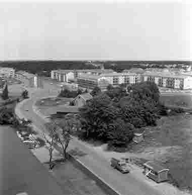 Utsikt från nya sjöbefälsskolan 18/6 1962