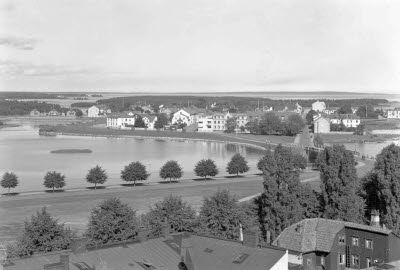 Utsikt från Domkyrkan över Ängö