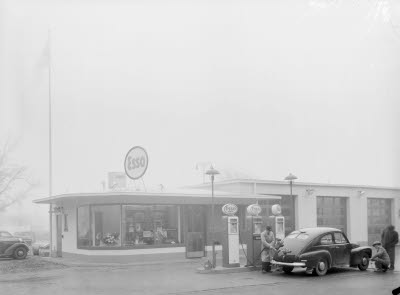 Esso bensinstation Floras kulle