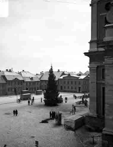 Stortorget julgranen omkr 1950