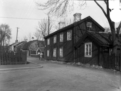 Gamla stan, tomten 139, från Vegagatan mot Västerlånggatan 1935