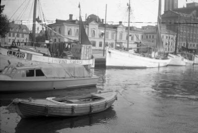Fiskeflotta i tullhamnen