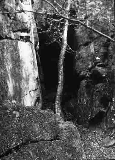 Blå Jungfrun, Heidenstams grotta 1946