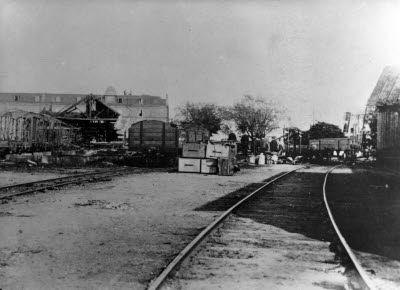 Fraktgodsmagasinet branden 19/5 1921