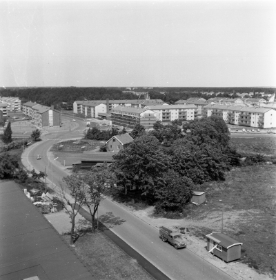 Utsikt från nya sjöbefälsskolan 18/6 1962