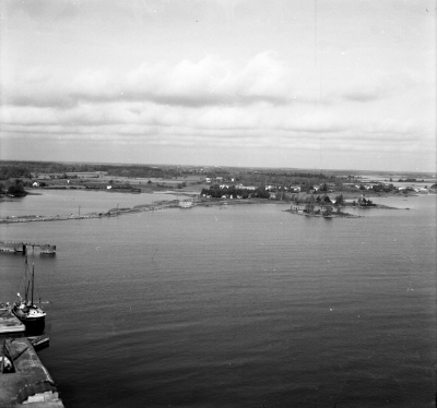 Utsikt från silot över Bergkvara åt nordväst