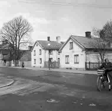 Hörnet Norra vägen - Trädgårdsgatan 6/5 1955