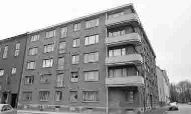 Hörnet Unionsgatan Smålandsgatan Framsta 1975