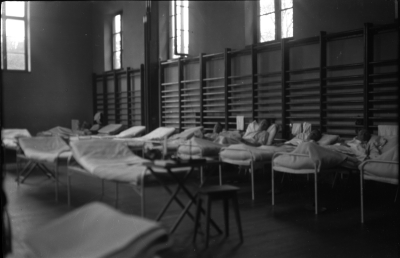 Sjukstugan på 21:a etappsjukhuset 11 augusti 1943