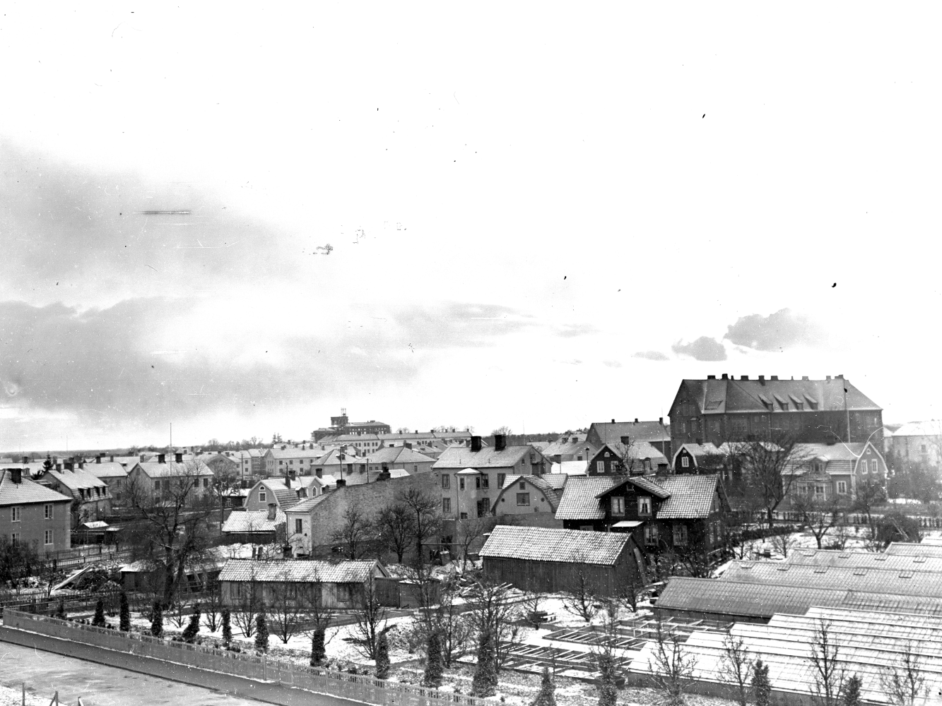 Gamla stan, Schuwertska växthusen, Vasaskolan 1935