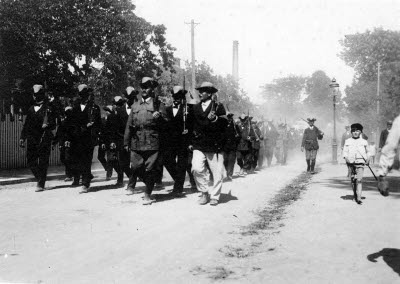 Mobiliseringen march på Söderportsgatan