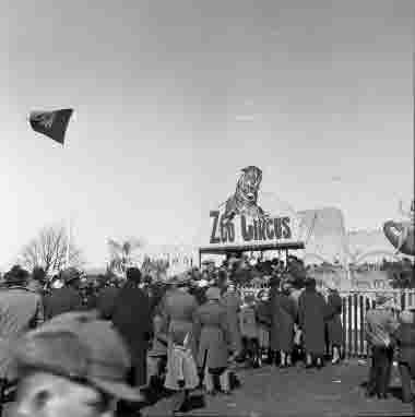 Zoo Circus på gamla idrottsplatsen 25/4 1955